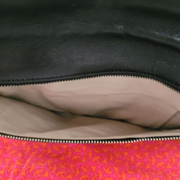s-l400.jpg Tory Burch Reva Black Shoulder/Clutch Bag